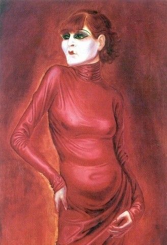 Anita Berber retratada por Otto Dix