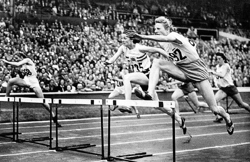 Londres 1948 - Final de los 80 metros  vallas, Fanny Blankers-Koen