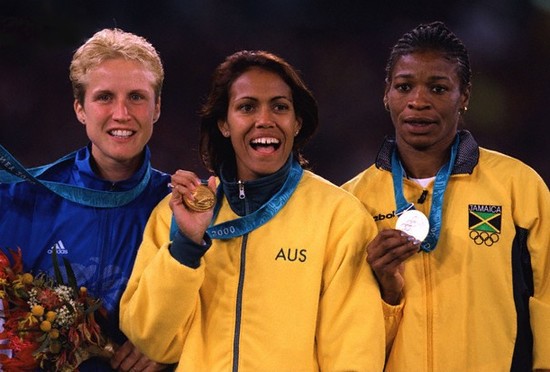 Sydney 2000 - Katherine Merry, Cathy Freeman y Lorraine Graham