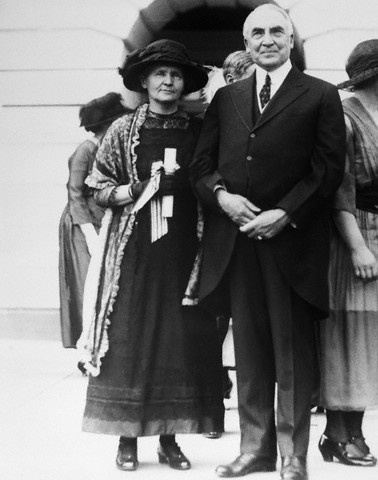 Marie Curie y Warren Harding