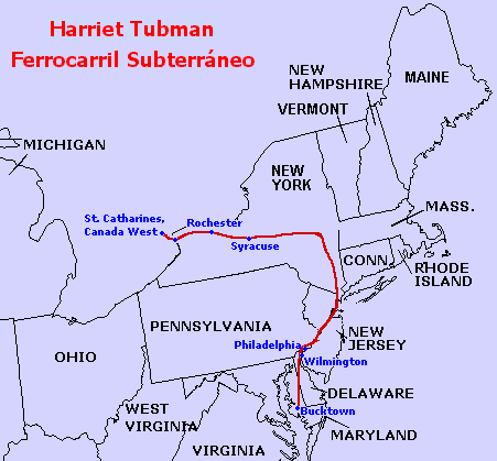 Ruta de Harriet Tubman